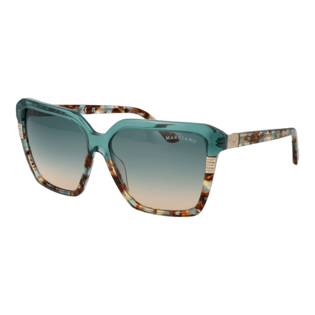 Слънчеви очила Marciano by Guess GM00009 5887W в тюркоаз рамка — изглед отпред