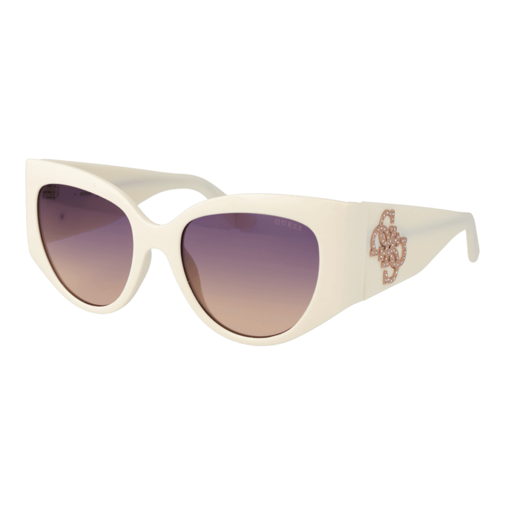 Слънчеви очила Guess GU00202 5421Z в бяла рамка — изглед отпред