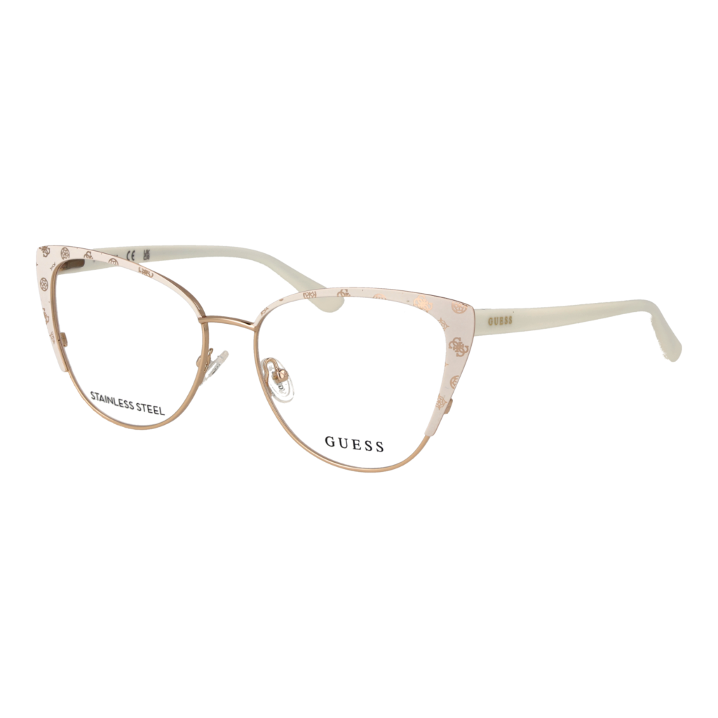 Рамки за очила Guess GU50121 53021 в бяла рамка — изглед отпред