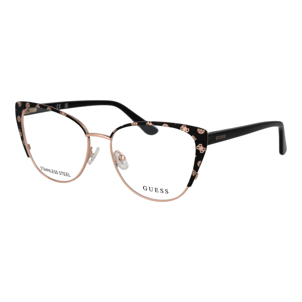 Рамки за очила Guess GU50121 55005 в черна рамка — изглед отпред