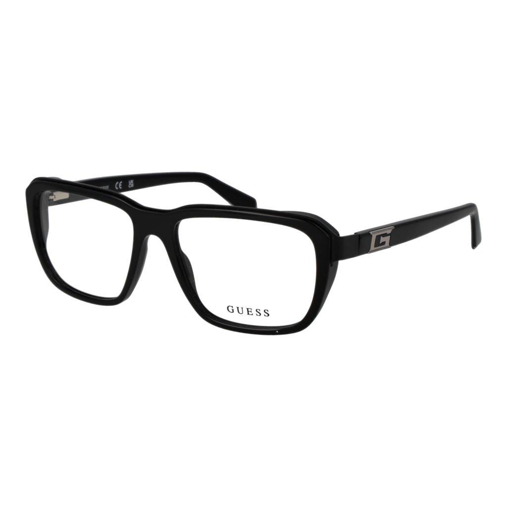 Рамки за очила Guess GU50137 55001 в черна рамка — изглед отпред