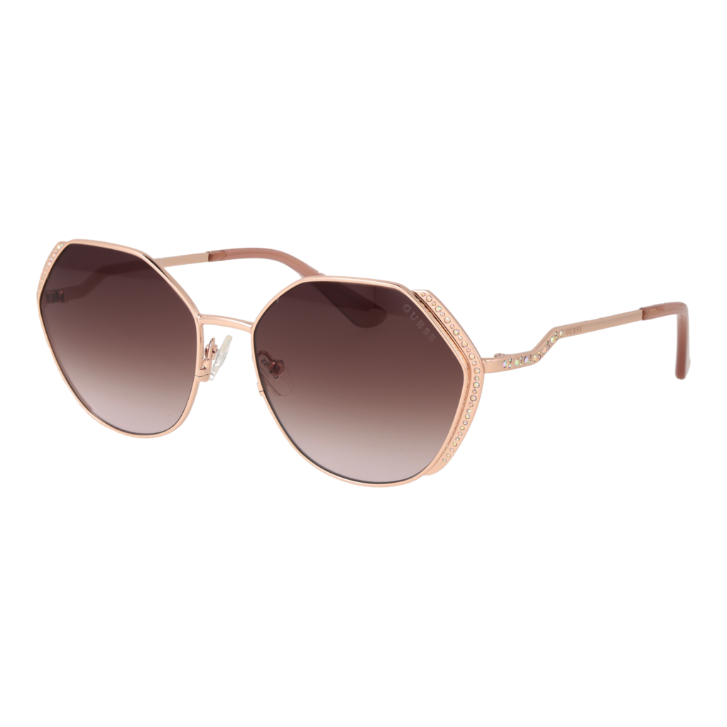 Слънчеви очила Guess GU7842-S 5828Z в розово злато рамка — изглед отпред